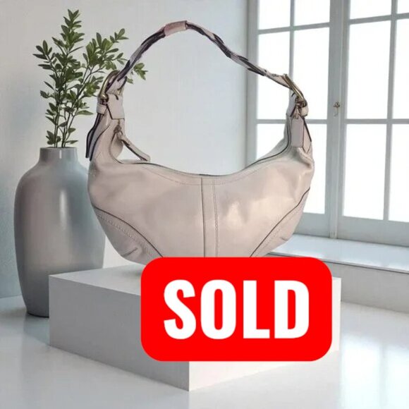 COACH Large Hobo Shoulder Bag in ivory/white - Picture 1 of 11